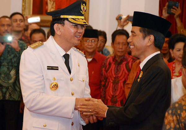 Basuki T Purnama Dilantik Presiden sebagai Gubernur DKI Jakarta